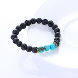 Natural Chakra Lava Stone With Healing Balance Beads Bracelet - Blissful Delirium
