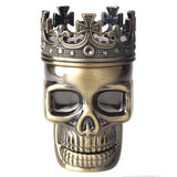 King Skull Metal Tobacco Herb Spice 3 layers Grinder with Pollen Catcher - Blissful Delirium