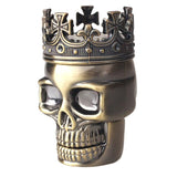 King Skull Metal Tobacco Herb Spice 3 layers Grinder with Pollen Catcher - Blissful Delirium