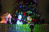 Laser Projector Stars Red Green Showers lights Outdoor Waterproof IP65 Garden Decoration Static Twinkle with RF remote - Blissful Delirium