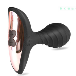 Sexual Wellness - Erotic Rechargeable 7 Mode Silicone Threaded Butt Plug Vibrator | Prostate Massage - Blissful Delirium