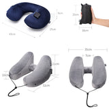 H-shaped Inflatable Hoodie Pillow with Pocket - Blissful Delirium