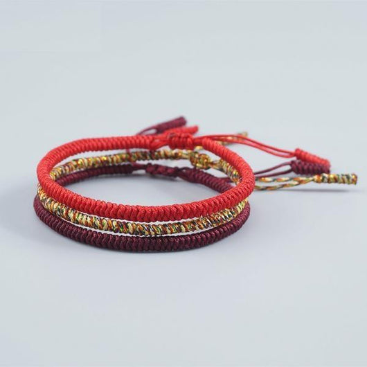 Handmade Tibetan Buddhist Lucky Charm Bracelets - Blissful Delirium