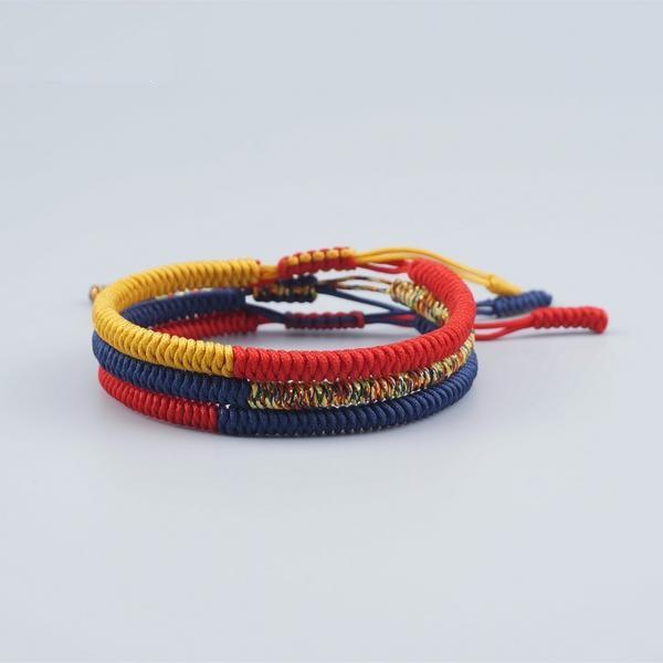 Tibetan Handmade Good Luck Charm 3-in-1 Bracelet - Blissful Delirium