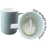 Middle Finger Funny Mugs for Coffee - Blissful Delirium