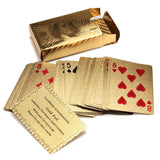 Professional 24K Gold Foil Plated Poker Playing Cards with 100 Dollar Bill Print - Blissful Delirium