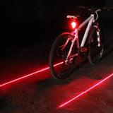 Safety Warning Cycling Tail Light 5 LED + 2 Laser - Blissful Delirium