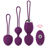 3 Piece Kegel Balls Beads Vibrator - Wireless Bluetooth Remote Control