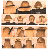 Women's Hair Bun Maker French Twist Hair Fold Wrap Snap - Blissful Delirium