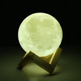Moon Lamp 2 Color Change Touch Switch 3D Print - Blissful Delirium