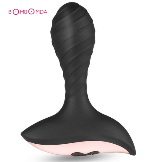 Sexual Wellness - Erotic Rechargeable 7 Mode Silicone Threaded Butt Plug Vibrator | Prostate Massage - Blissful Delirium