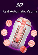 Sexual Wellness - Hands-free Male Masturbator 49 Modes Strong Vibrator Realistic Virgin Pussy Masturbation Cup - Blissful Delirium