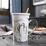 Luxury Marble Ceramic Mugs Gold Plating | MRS MR Couple | Lover's Gift | Morning Mug - Blissful Delirium