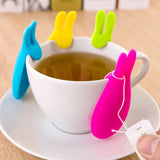 Useful Rabbit Shape Silicone Tea Bag Holder | Hanging Tool | Spoon Holder - Blissful Delirium