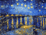 Starry Night Sky Rhone River Paint-By-Number Kit - Blissful Delirium