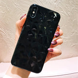 Lovely Ultra Thin Diamond Texture Case For iPhone 6 6s 7 8 Plus X XR XS Max - Blissful Delirium